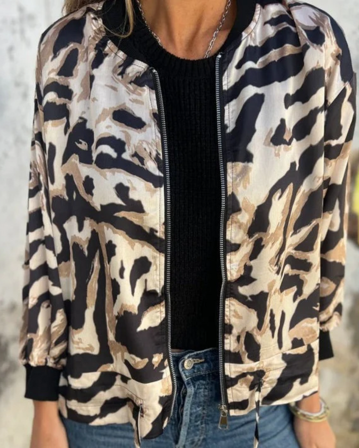 DARALA | Trendy Printed Bomber Jacket