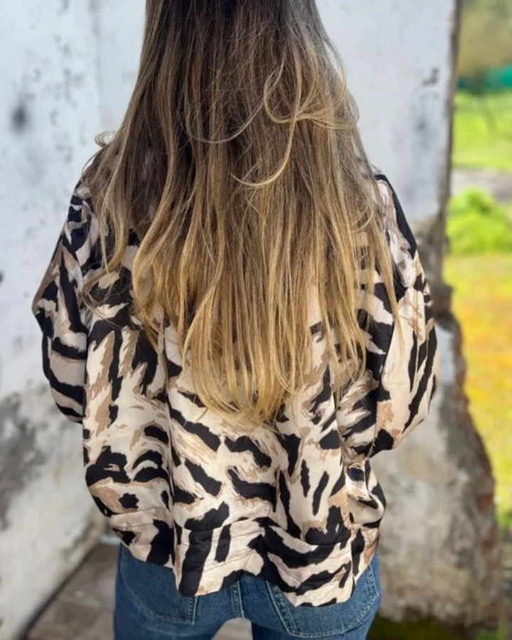 DARALA | Trendy Printed Bomber Jacket