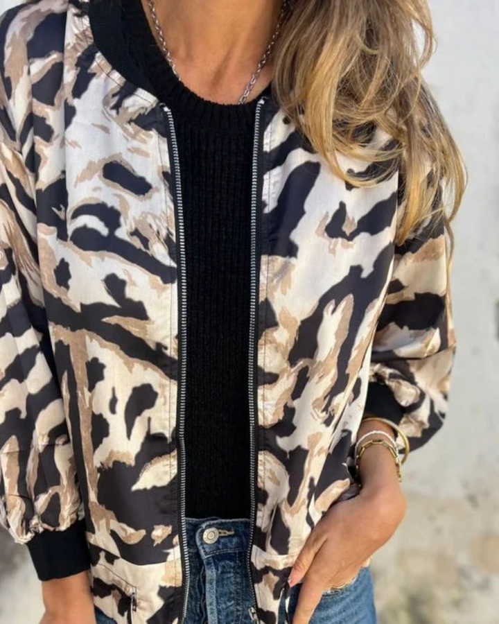 DARALA | Trendy Printed Bomber Jacket