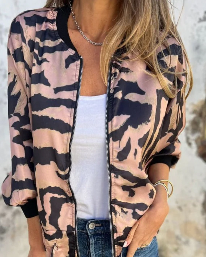 DARALA | Trendy Printed Bomber Jacket