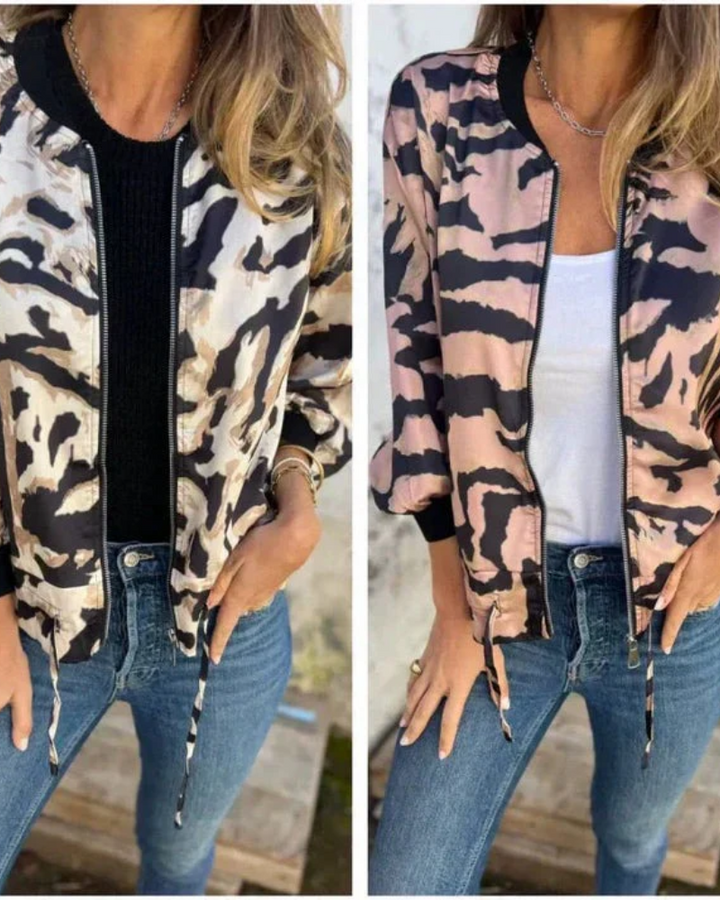 DARALA | Trendy Printed Bomber Jacket