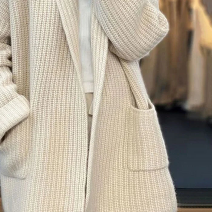 WINNIE | Sweter z dzianiny z kieszeniami