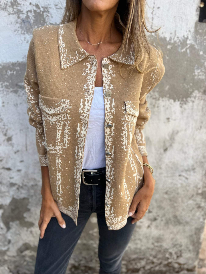 ALINA | Tekstured Knit Jacket with Buttons