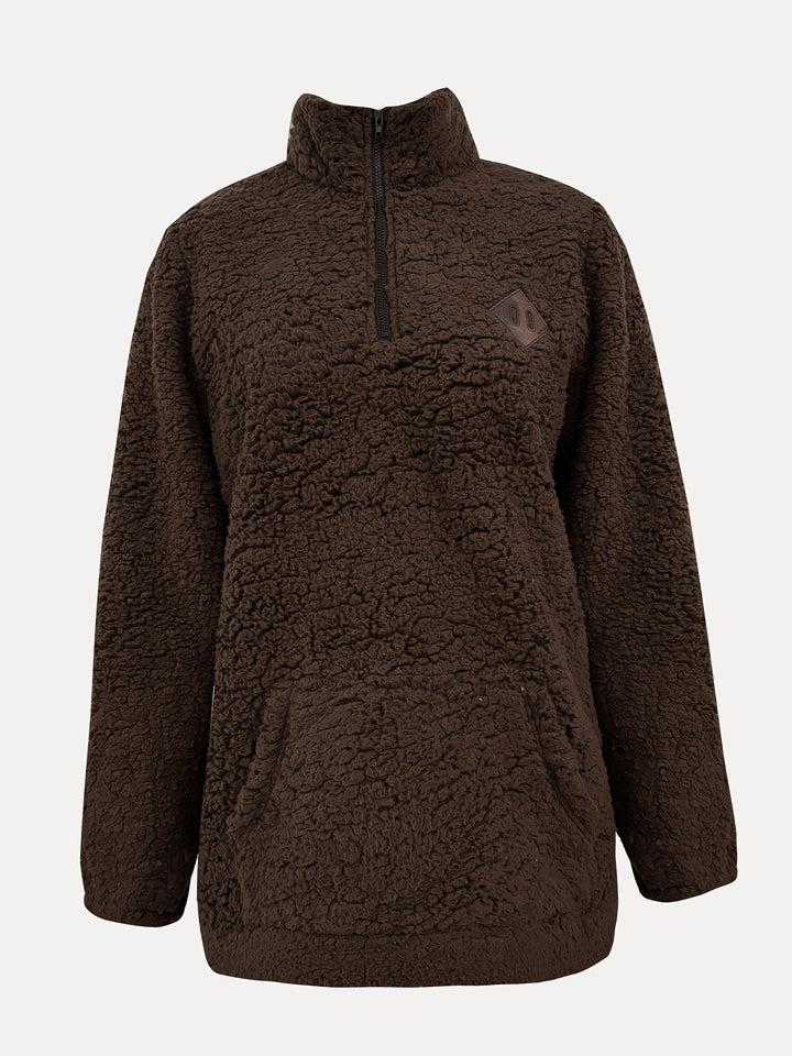 NOREEN | Sweter Teddy z Zamkiem