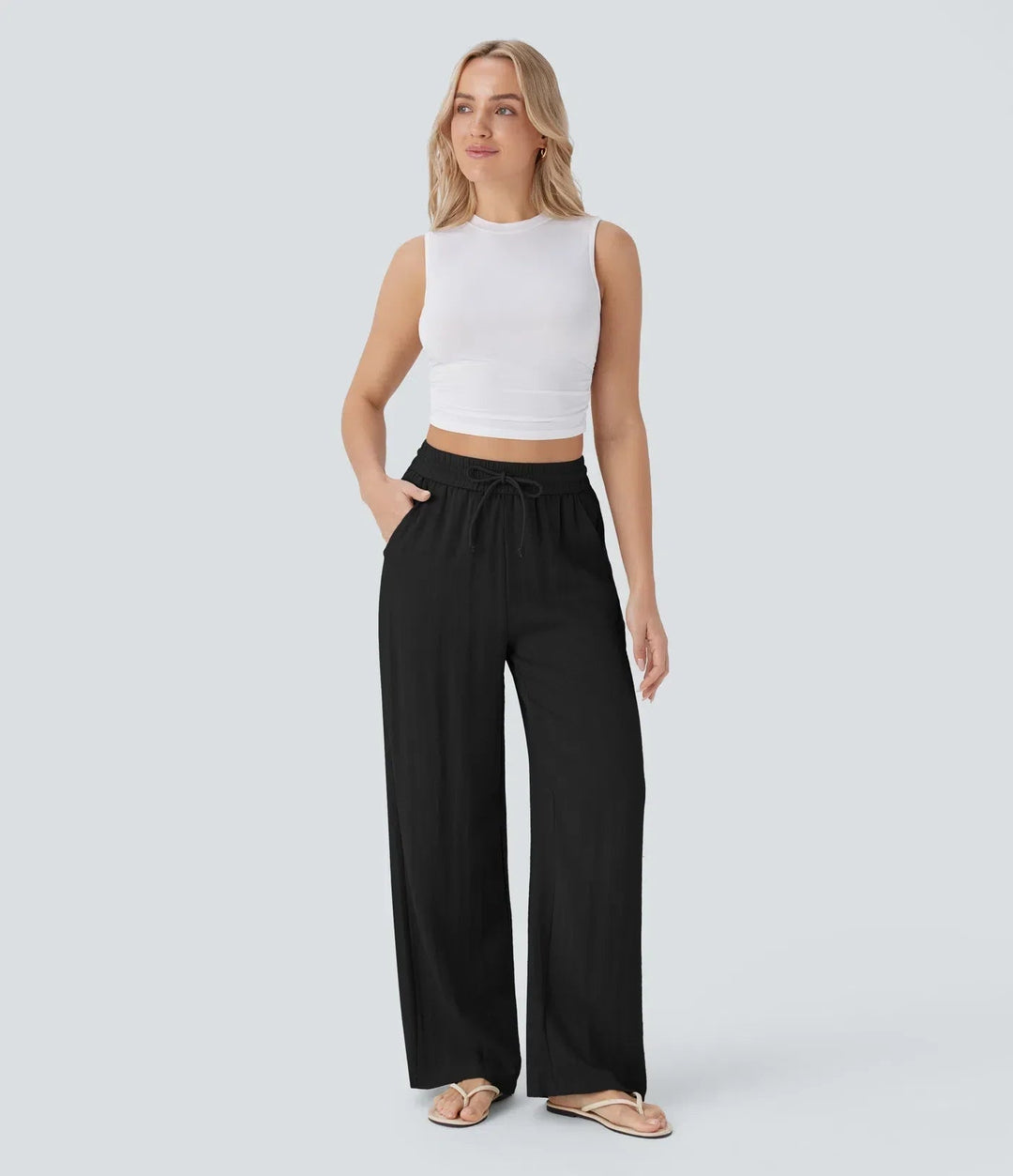 ZAFEIRIA | Stylowe lniane spodnie