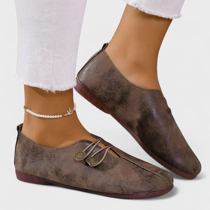 Lydia | Zamszowe ortopedyczne loafersy