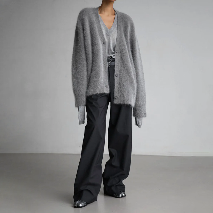 DHALIA | Elegancki oversize'owy kardigan
