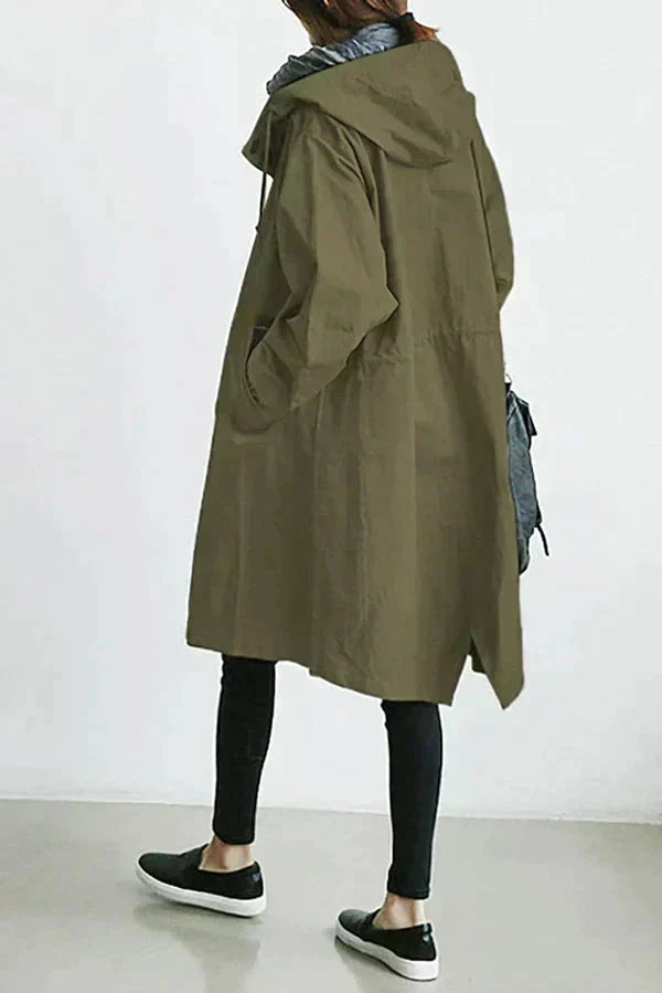 DORO | Oversized Trench Coat with Hood
