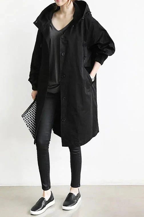 DORO | Oversized Trench Coat with Hood