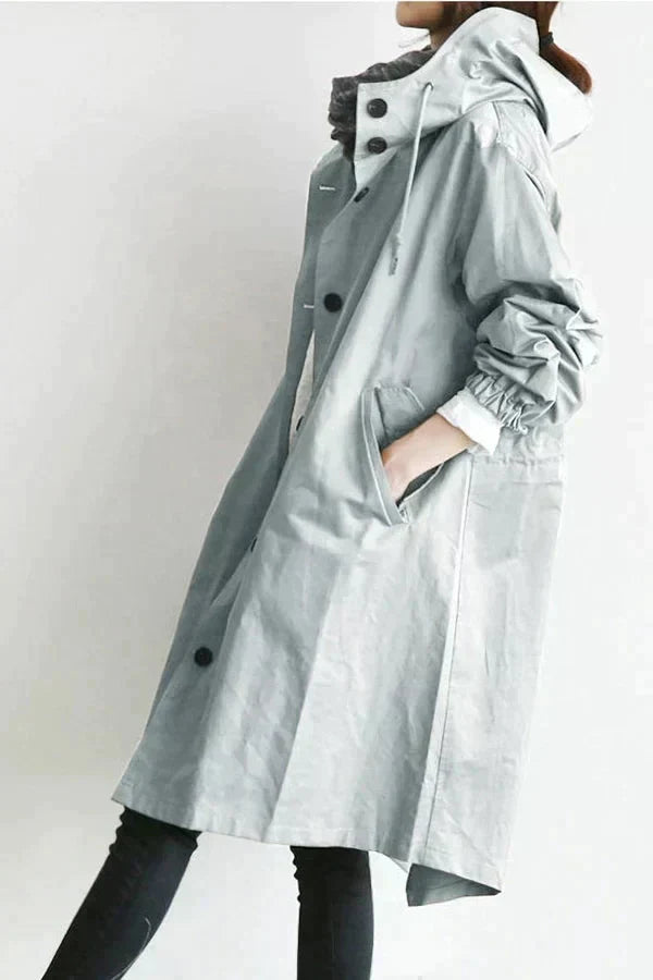 DORO | Oversized Trench Coat with Hood