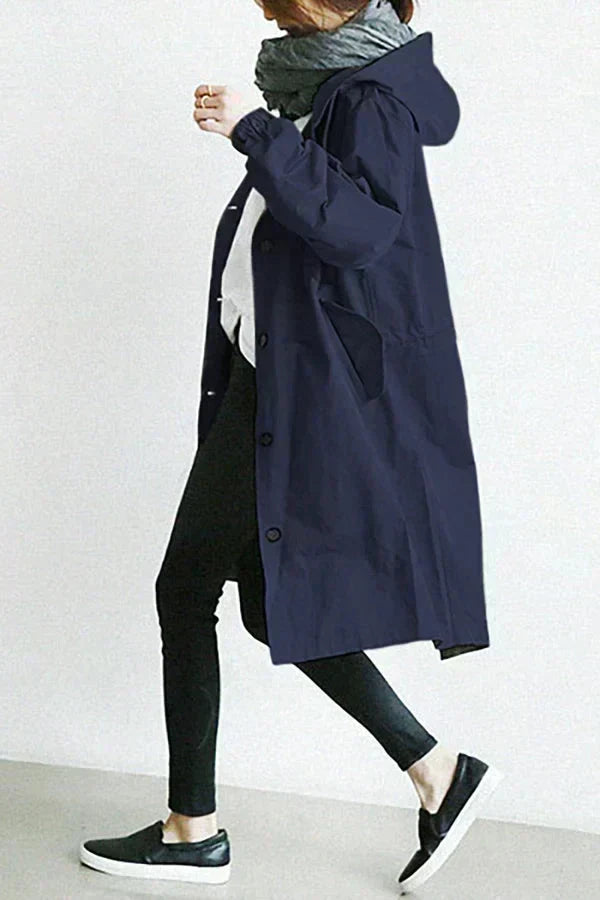 DORO | Oversized Trench Coat with Hood