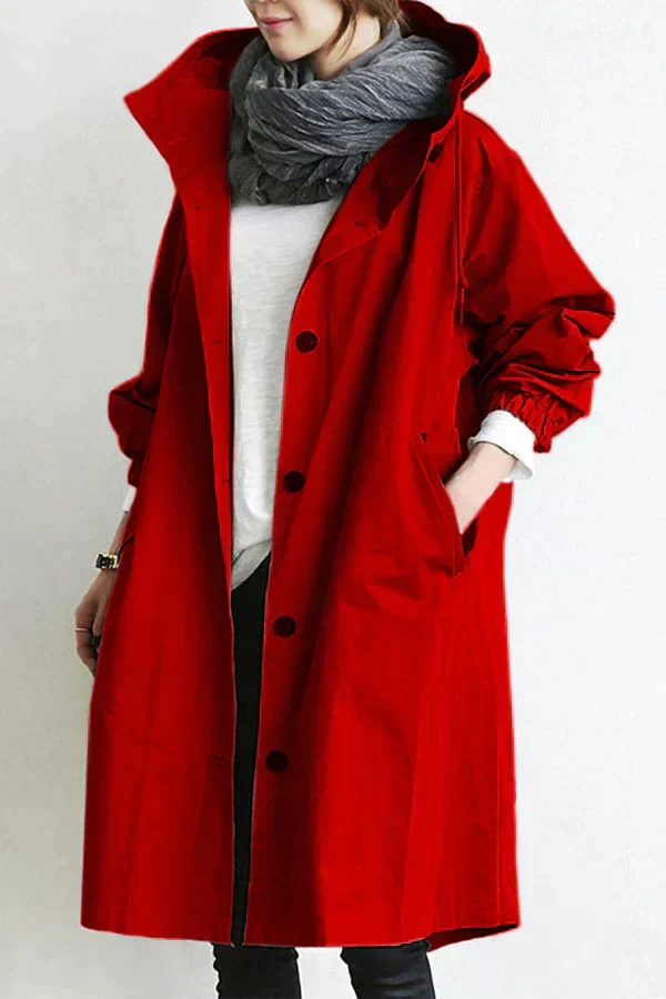 DORO | Oversized Trench Coat with Hood