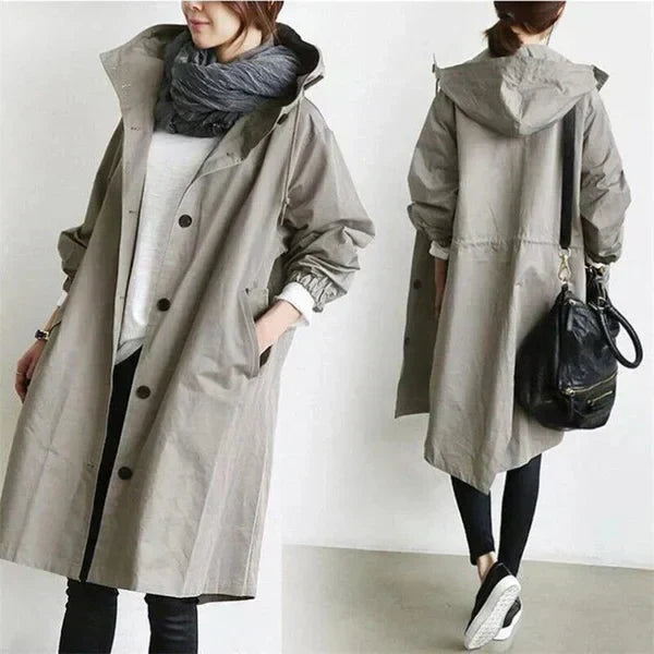 DORO | Oversized Trench Coat with Hood