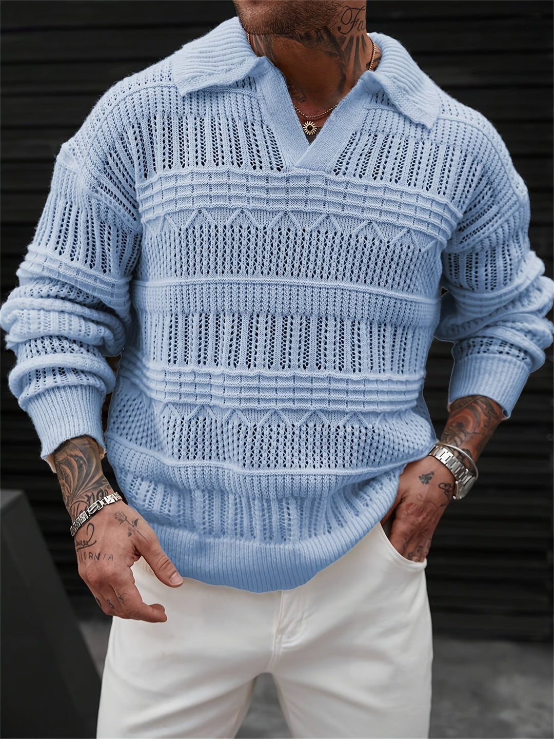 Wesley | Sweter z długim rękawem i wycięciami
