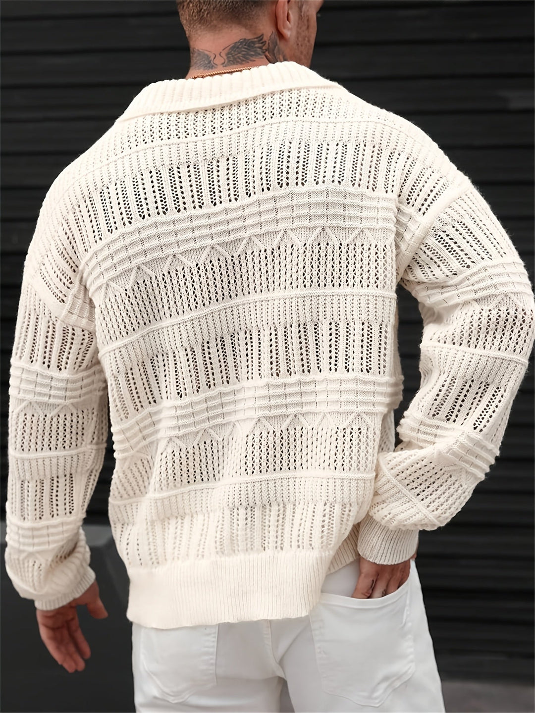 Wesley | Sweter z długim rękawem i wycięciami