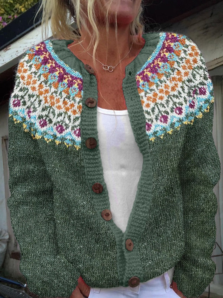 Lina | Vintage Islandzki Sweter Wełniany