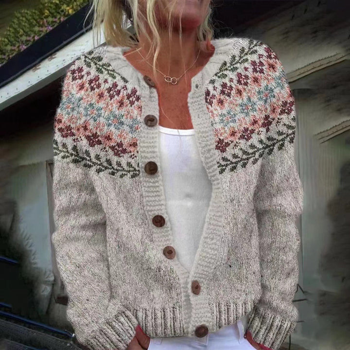 Joanna | Vintage Islandzki Sweter z Wełny