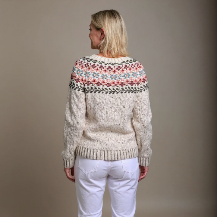 Joanna | Vintage Islandzki Sweter z Wełny