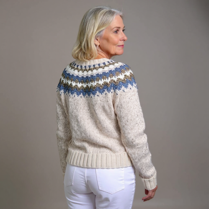 Katherine | Vintage Islandzki Sweter z Wełny