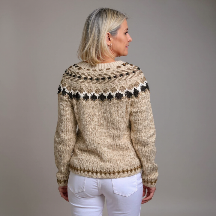 Ally | Vintage Islandzki Sweter z Wełny