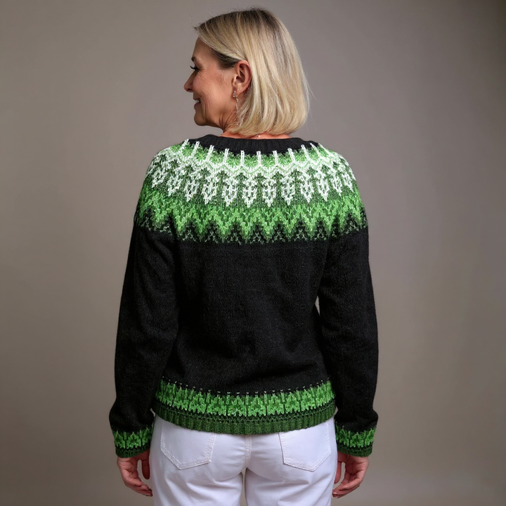 Marlena | Vintage Islandzki Sweter z Wełny
