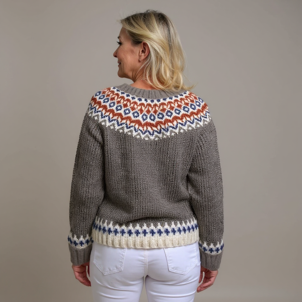 Barbara | Vintage Islandzki Sweter z Wełny