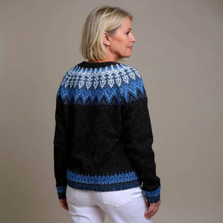 Isabel | Vintage Islandzki Sweter z Wełny
