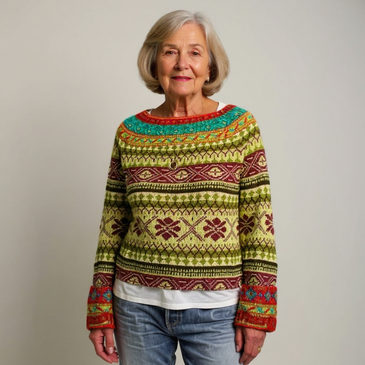 Agnieszka | Vintage Island Wool Sweater