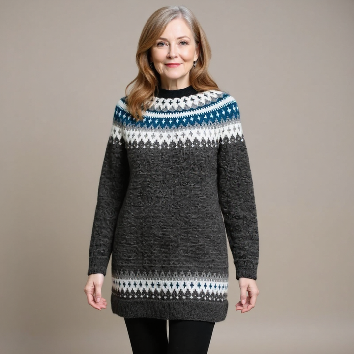 Izabela | Retro Island Wool Sweater