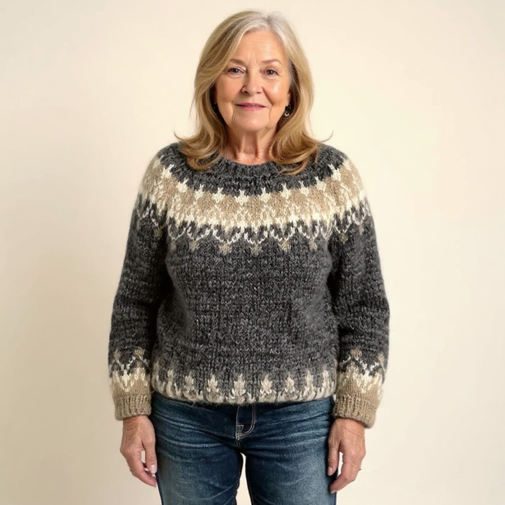 Klaudia | Vintage Island Wool Sweater