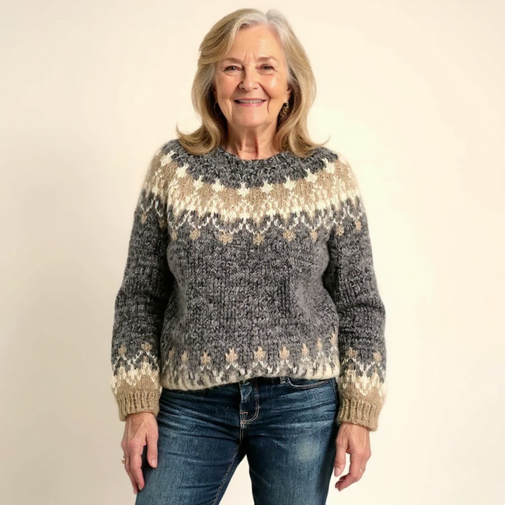 Klaudia | Vintage Island Wool Sweater