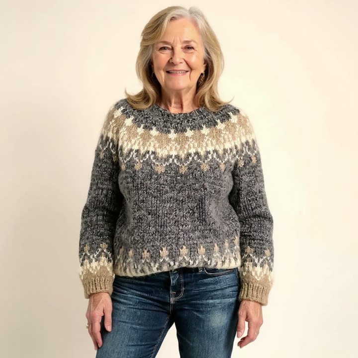 Klaudia | Vintage Island Wool Sweater