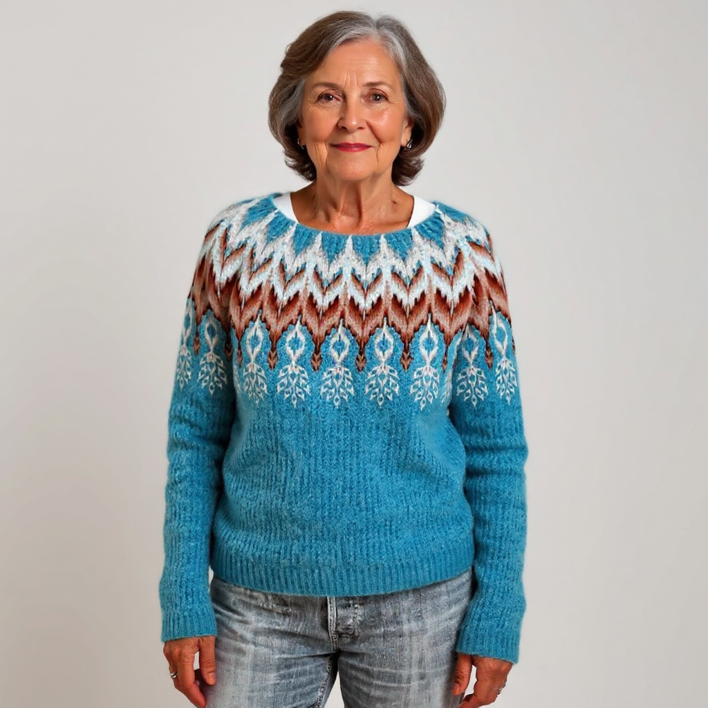Katarzyna | Vintage Island Sweater in Wool