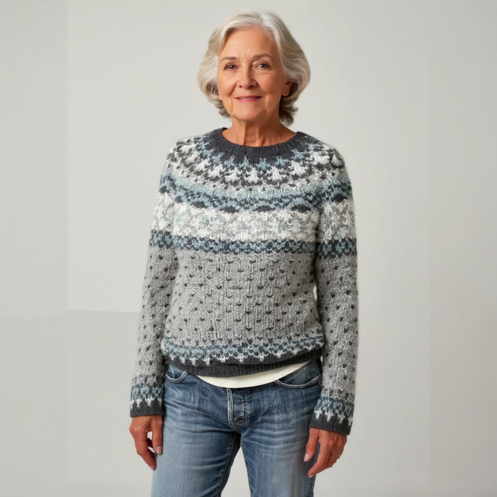 Bożena | Vintage Island Wool Sweater