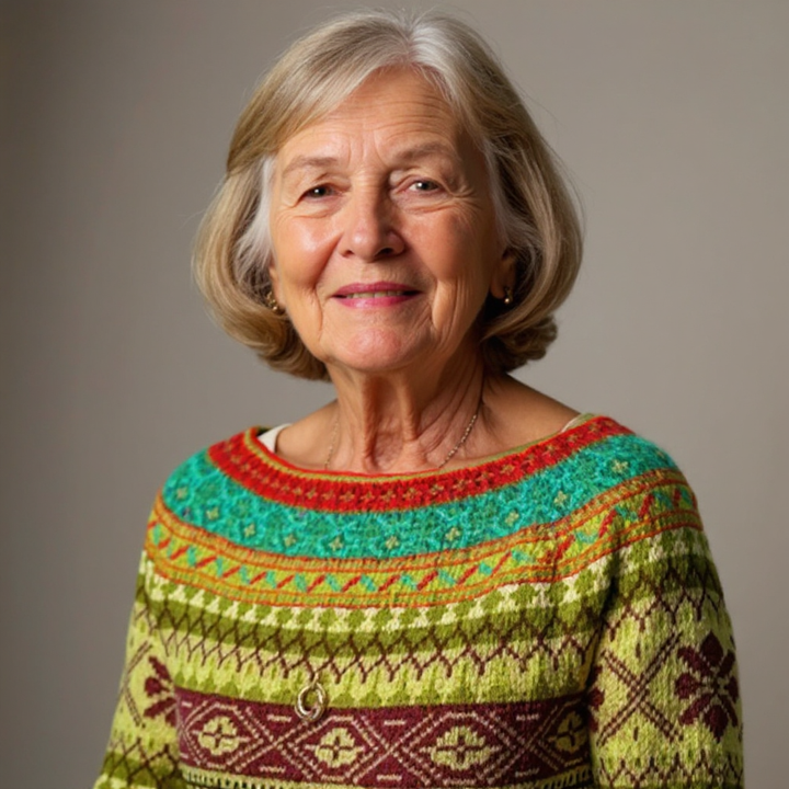 Agnieszka | Vintage Island Wool Sweater