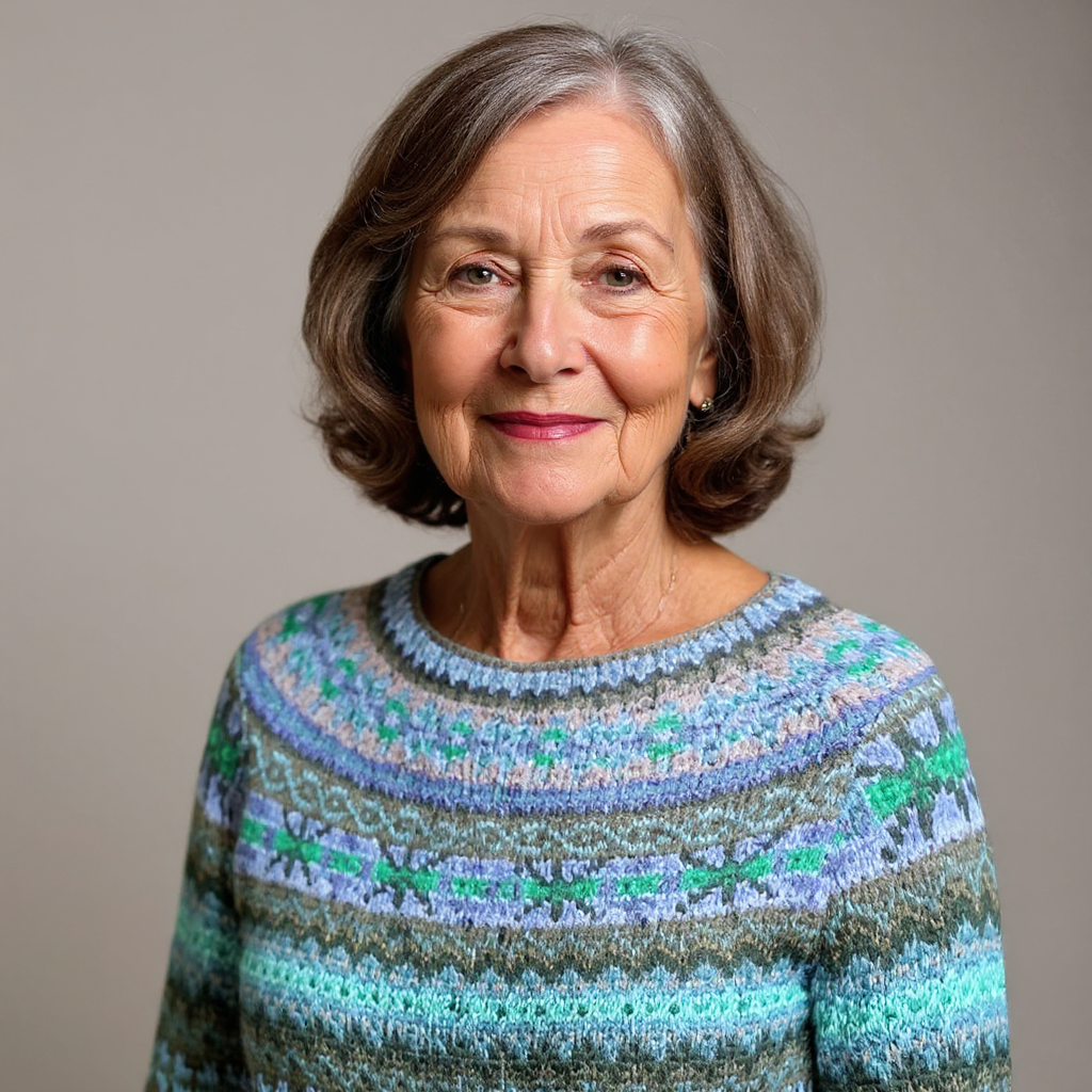 Karolina | Retro Island Wool Sweater