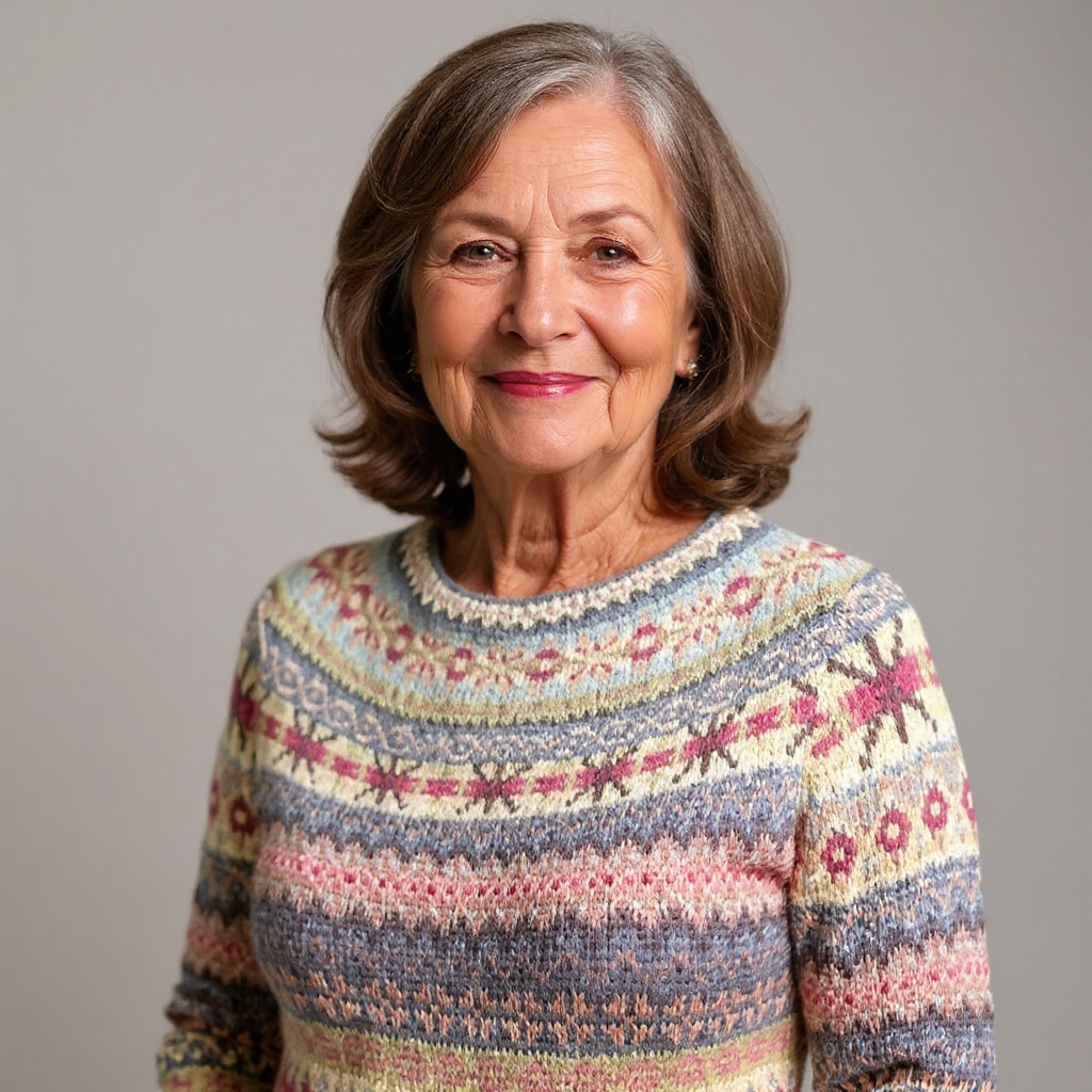 Anna | Retro Island Wool Sweater