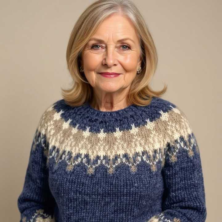 Klaudia | Vintage Island Wool Sweater